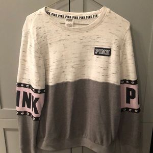 Two Toned Grey and Purple VS PINK Sweatshirt